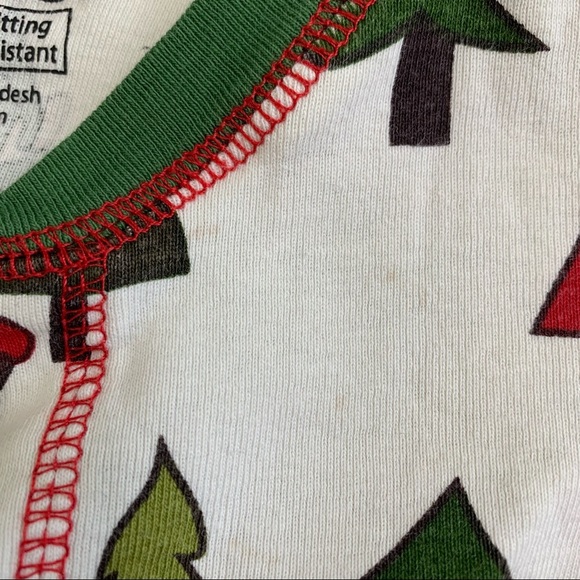 LAZY ONE Flap Jack No Peeking Reindeer Long Sleeve Onesie Ivory/Green Girls 2T - Picture 8 of 12